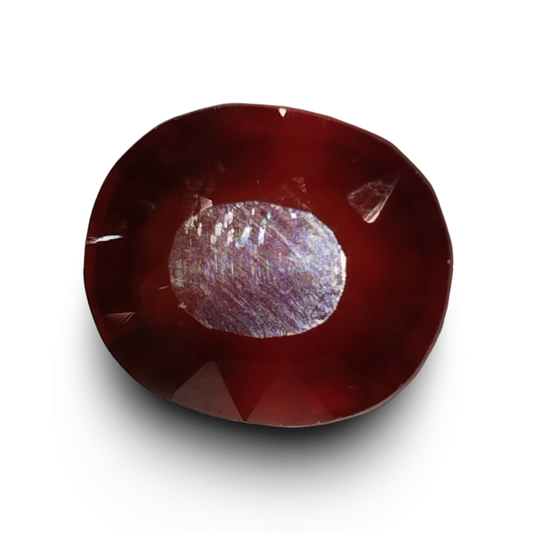 Natural brownish orange Hessonite (Gomed) oval mixed cut loose gemstone, certified IGCDKBAJ42737