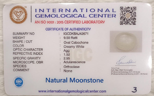 Natural Moonstone: A Gem of Serenity and Enlightenment Summary No IGCDKBAJ42671 image 2