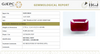 Natural Purplish Red Ruby | Certified Unheated | Octagon Mixed Cut Report No. 9581D38659 image 1