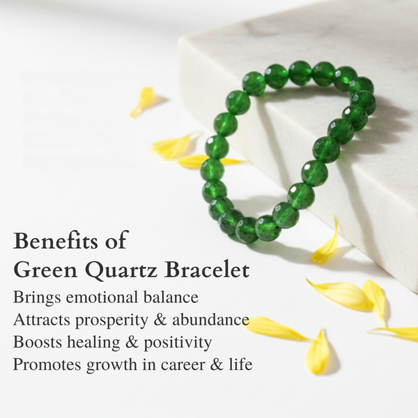 GREEN QUARTZ BRACELET HEALING & ENERGY BALANCING image 3