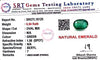 Natural Emerald | OvalCut | Govt. Lab Certified No. SRGTL16125 image 2