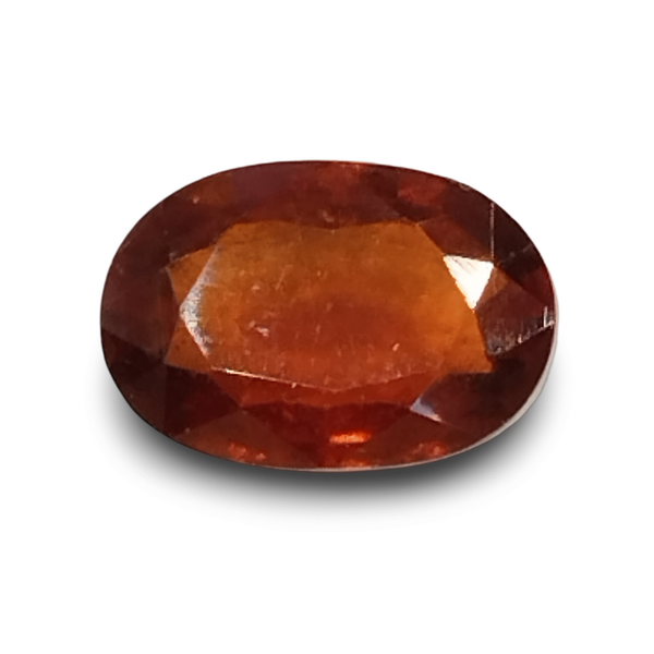 Natural Hessonite (Gomed) oval mixed cut loose gemstone, IGC certified IGCDKBAJ42760