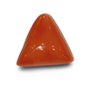 Natural Italian Red Coral | Certified Triangular Cabochon Moonga | Untreated Gemstone IGCDKBAJ42394 image 0