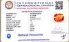 Natural Hessonite (Gomed) | Cushion Cut | IGC Certified Certificate No.: IGCDKBAJ48334 image 2