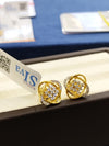 Kisna Collection | Yellow Gold Diamond Earrings | 3.10 Gm | 0.33 Carat | 14KT | H-I Color | SI Clarity image 2