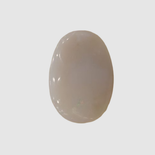 Natural White Opal 5.50Ratti| Oval Cabochone | Certified No. IGCDKBAJ42996 image 1