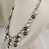 The Natural Pearl Necklace with Silver Coated Alloy: A Fusion of Elegance and Modern Design image 1