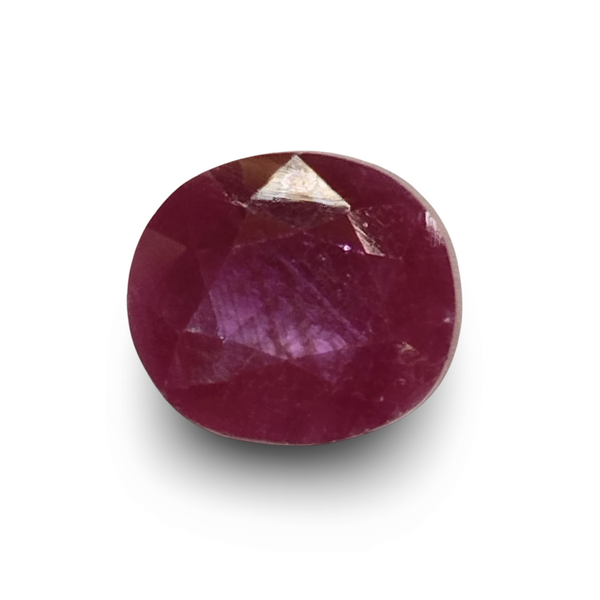 Natural red Ruby (Manik) oval cut loose gemstone, IGC certified IGCDKBAJ47510