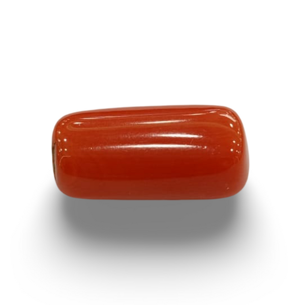 NaturalRed Coral | Certified| Capsule CutGemstone Summary No. IGCDKBAJ44954 image 0