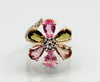 Radiant Tourmaline & Diamond Ring in 14K Gold image 0