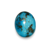 Natural Turquoise (Firoza) oval cabochon loose gemstone, IGC certified IGCDKBAJ41435