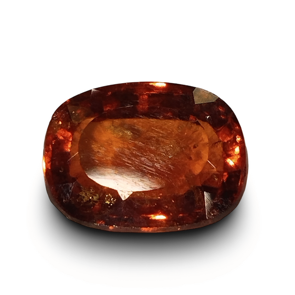 Natural Hessonite (Gomed) oval mixed cut loose gemstone, IGC certified IGCDKBAJ42725