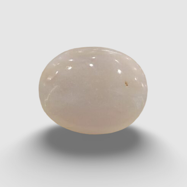 Natural White Opal 4.44 ratti oval cut loose gemstone, IGC certified IGCDKBAJ44655