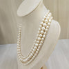 The Natural Pearl Three-Line Oval & Round Shape Necklace: A Masterpiece of Timeless Elegance 047 image 2