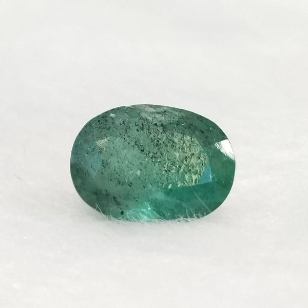 Natural Emerald (Panna) oval mixed cut loose gemstone, report no. SRGTL16135
