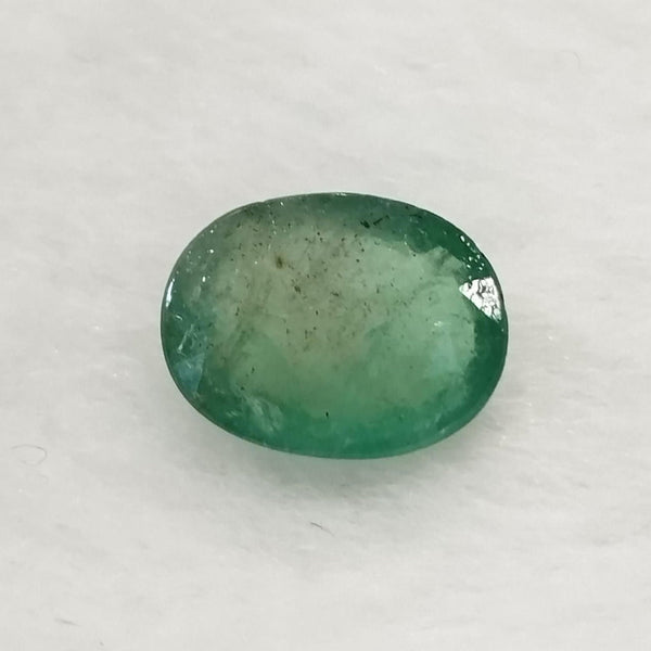 Natural Emerald (Panna) oval mixed cut loose gemstone, report no. SRGTL16131