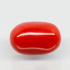 Natural Red Italian Coral |6H50| Oval Cabochon | Govt. Lab Certified | Report No.11877D47658