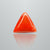 Natural Italian Red Coral (Moonga) triangular cabochon, report no. 11836D47511