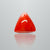 Natural Italian Red Coral (Moonga) triangular cabochon, report no. 12675D51976