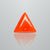 Natural Italian Red Coral (Moonga) triangular cabochon, report no. 11836D47510