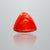 Natural Italian Red Coral (Moonga) triangular cabochon, report no. 11858D47598