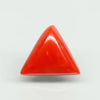 Natural Red Italian Coral |7H50| Triangular Cabochon | Govt. Lab Certified | Report No. 11775D47385