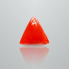 Natural Italian Red Coral (Moonga) triangular cabochon, report no. 11836D47512