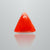 Natural Italian Red Coral (Moonga) triangular cabochon, report no. 11836D47512