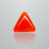 Natural Italian Red Coral (Moonga) triangular cabochon, report no. 11858D47599
