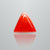 Natural Italian Red Coral (Moonga) triangular cabochon, report no. 11775D47388