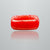 Natural Italian Red Coral (Moonga) cushion cabochon, report no. 11877D47663