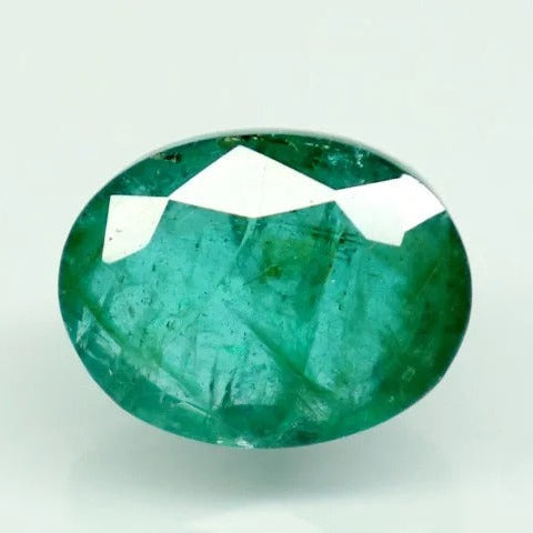 Natural Emerald |45K00| Govt. Lab Certified | OvalMIXED | Report No- 12759D52411