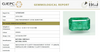 Natural Emerald |55K00| Govt. Lab Certified | Octagon Step| Report No- 12758D52405