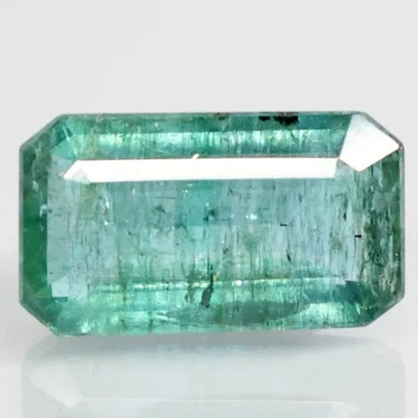 Natural Emerald (Panna) octagon step cut loose gemstone, report no. 12758D52404