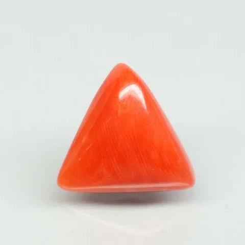 Natural Italian Red Coral (Moonga) 10.31 ratti, certified (report 11775D47386) – Tushar Gems