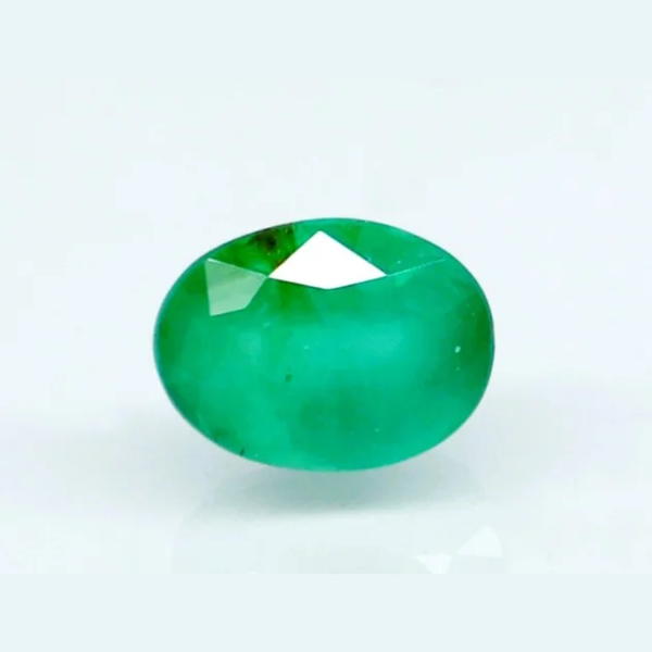 Natural Emerald (Panna) oval mixed cut loose gemstone, report no. 10104D40731