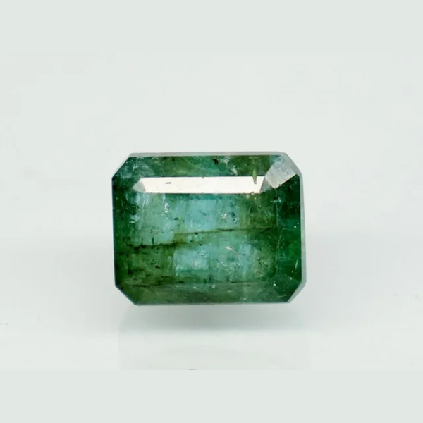 Natural Emerald (Panna) octagon step cut loose gemstone, report no. 10847D43803