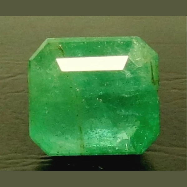 Natural Emerald (Panna) octagon step cut loose gemstone, report no. 13438D54811