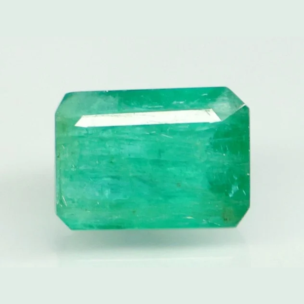 Natural Emerald (Panna) octagon step cut loose gemstone, report no. 13439D54823