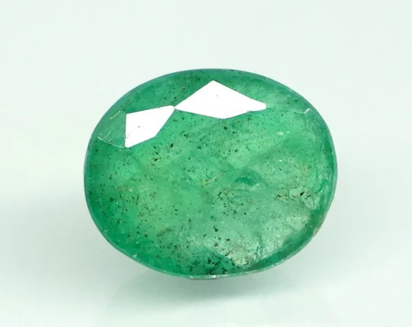 Natural Emerald 9.14 ct oval mixed cut loose gemstone, green, IIGJ certified report no. 13439D54830