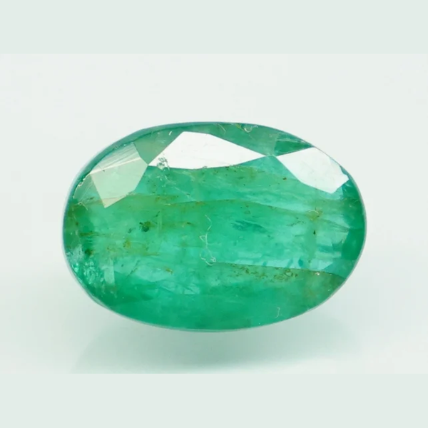 Natural Emerald (Panna) oval mixed cut loose gemstone, report no. 13439D54832