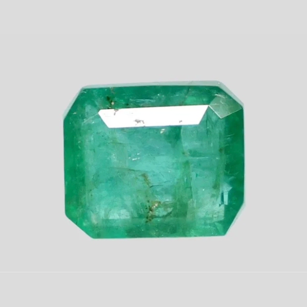 Natural Emerald (Panna) octagon step cut loose gemstone, report no. 13760D56708