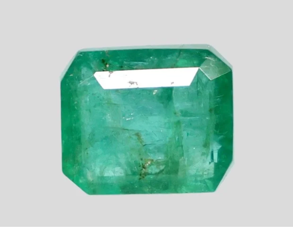 Natural Emerald (Panna) octagon step cut loose gemstone, report no. 13760D56708