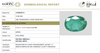 IIGJ certificate 13760D56710 for natural Emerald from Tushar Gems