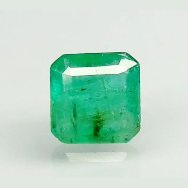 Natural Emerald (Panna) octagon step cut loose gemstone, report no. 6810D26565