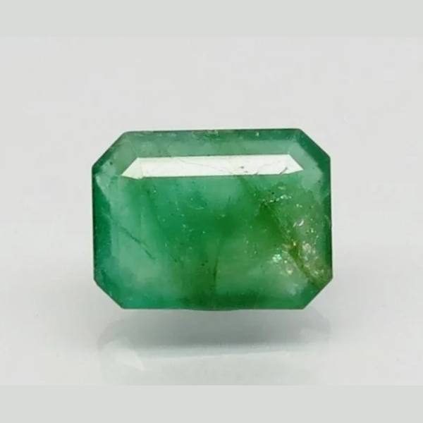 Natural Emerald (Panna) octagon step cut loose gemstone, report no. 6938D27097