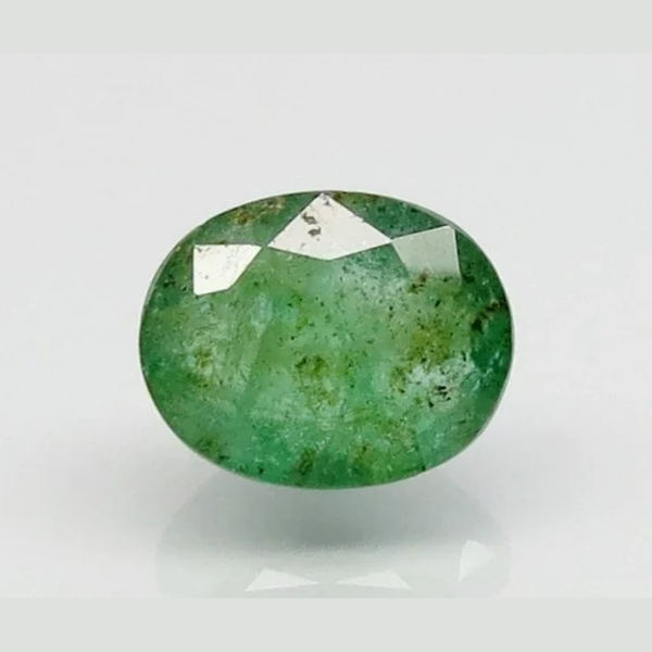 Natural Emerald (Panna) oval mixed cut loose gemstone, report no. 6938D27109