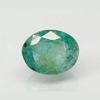 Natural Emerald (Panna) oval mixed cut loose gemstone, report no. 7000D27362