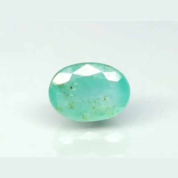 Natural Emerald (Panna) oval mixed cut loose gemstone, report no. 8891D36297
