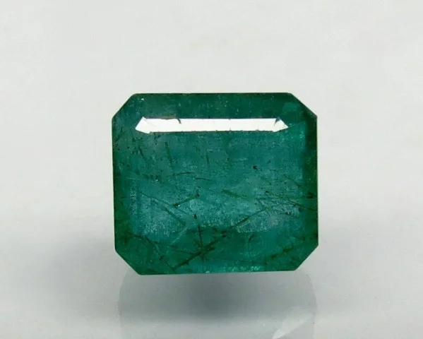 Natural Emerald 4.59 ct octagon step cut loose gemstone, green, IIGJ certified report no. 9498D38438